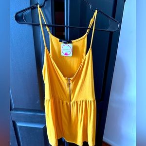 Yellow Flowy Tank Top